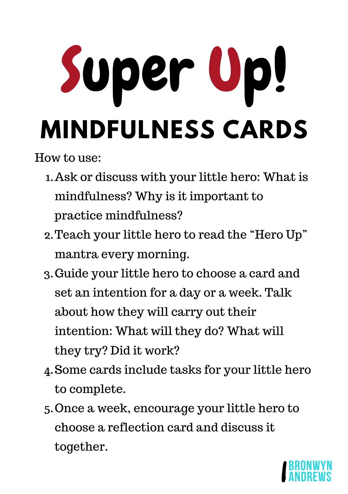 Super Up! - Mindfulness Cards